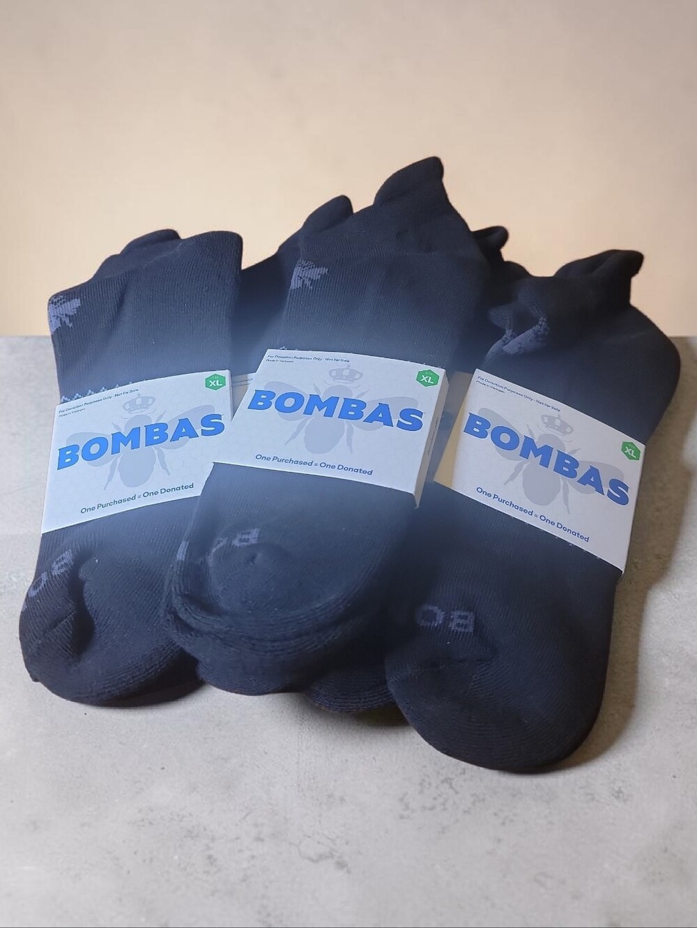 Bombas Men's Black No-Show Athletic Socks - 5 Pairs